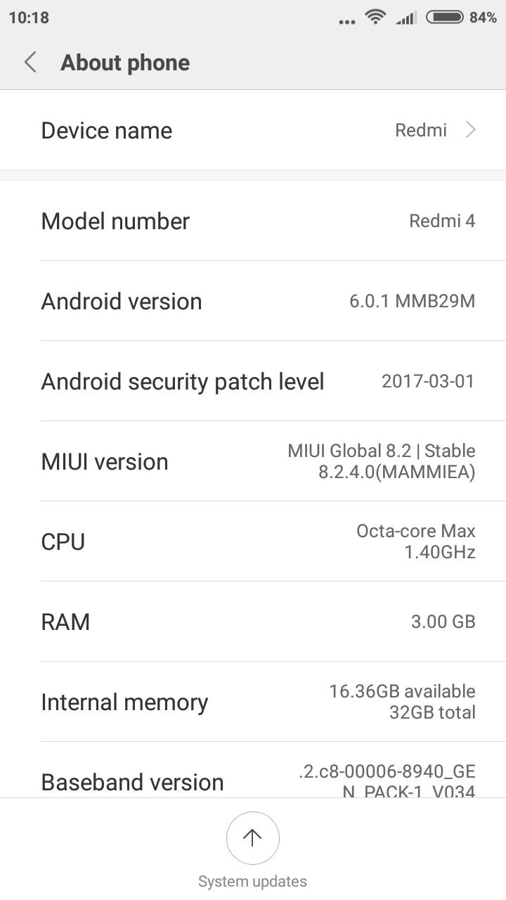 Xiaomi Redmi 4_about phone