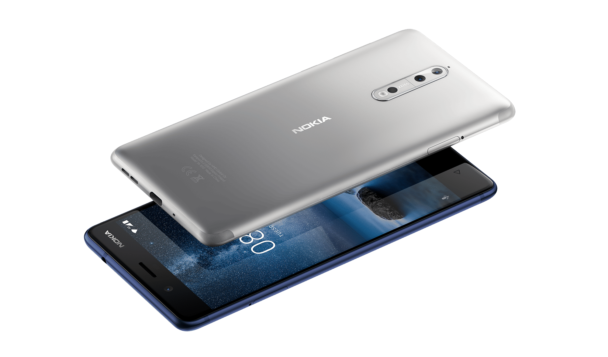 Nokia 8 Steel and Tempered Blue