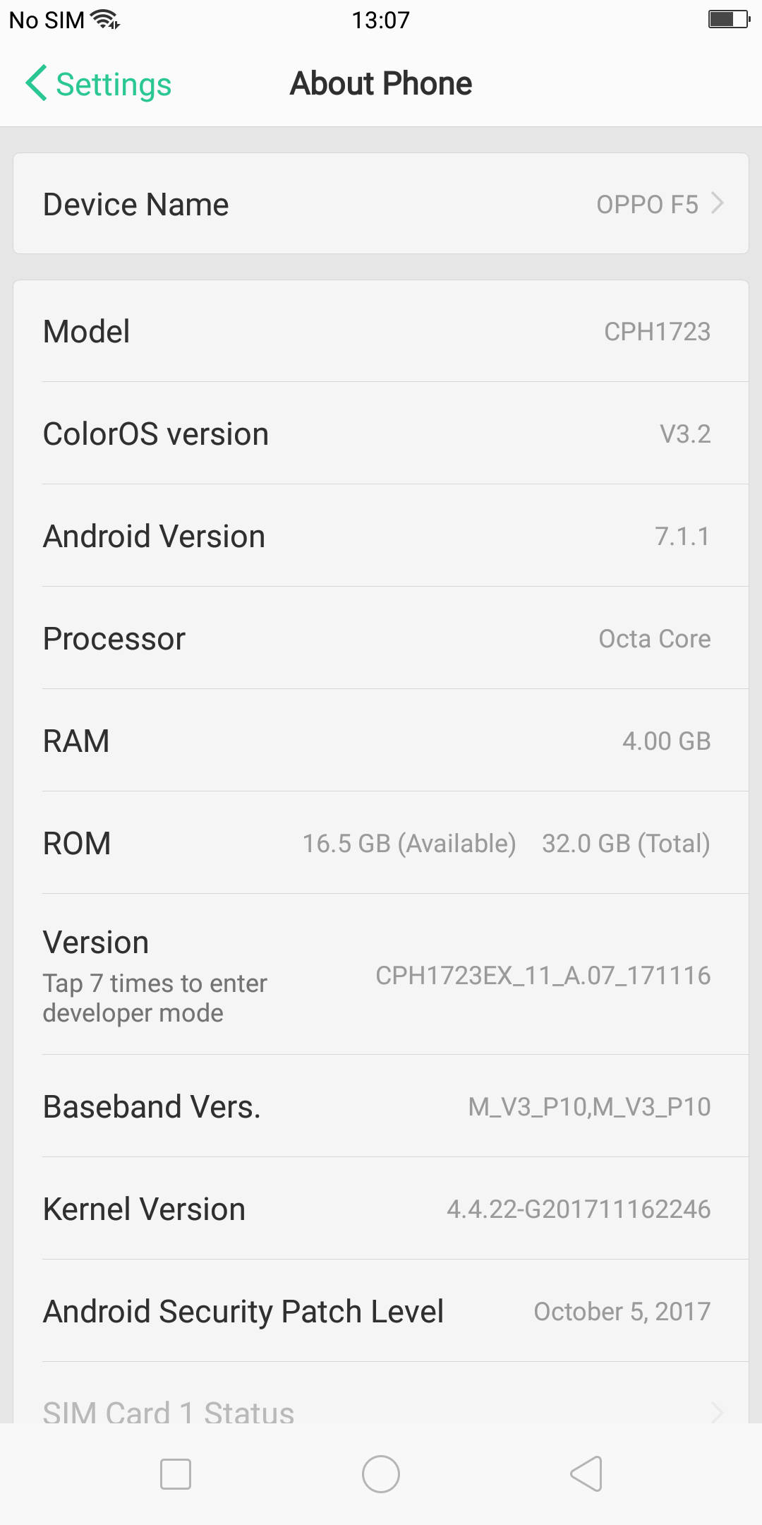 OPPO F5 UI 3