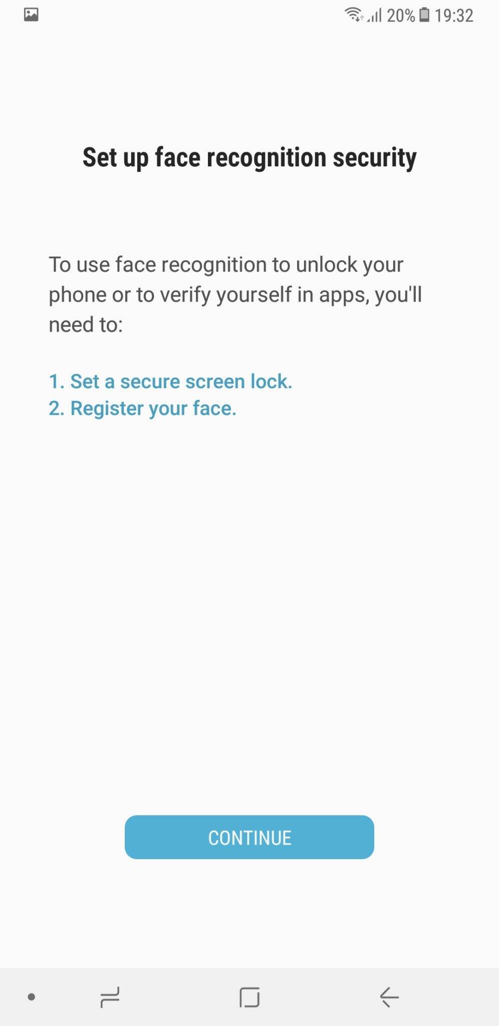 Samsung Galaxy A8 Plus face recog 1
