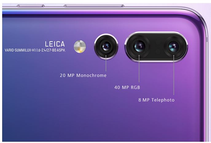 Huawei p20 pro cameras