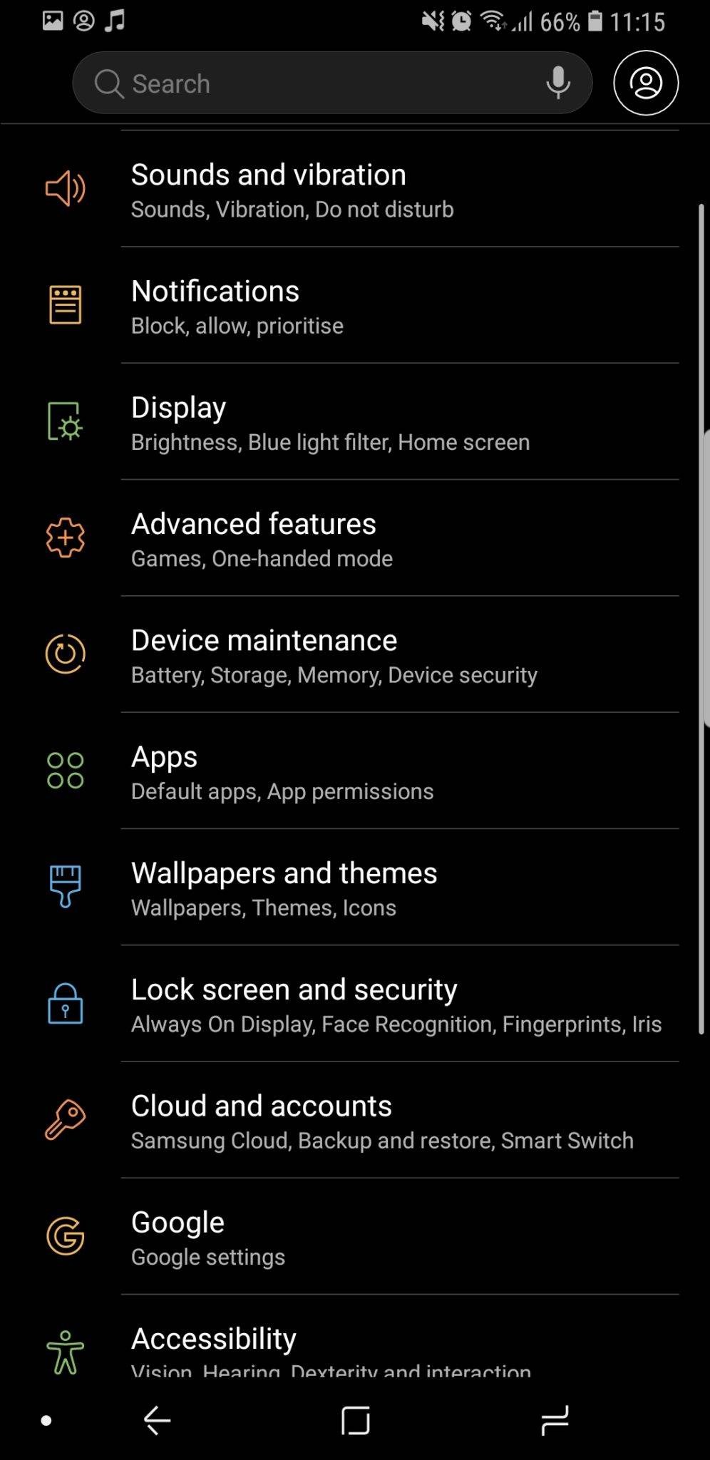 Samsung Galaxy S9 UI 2
