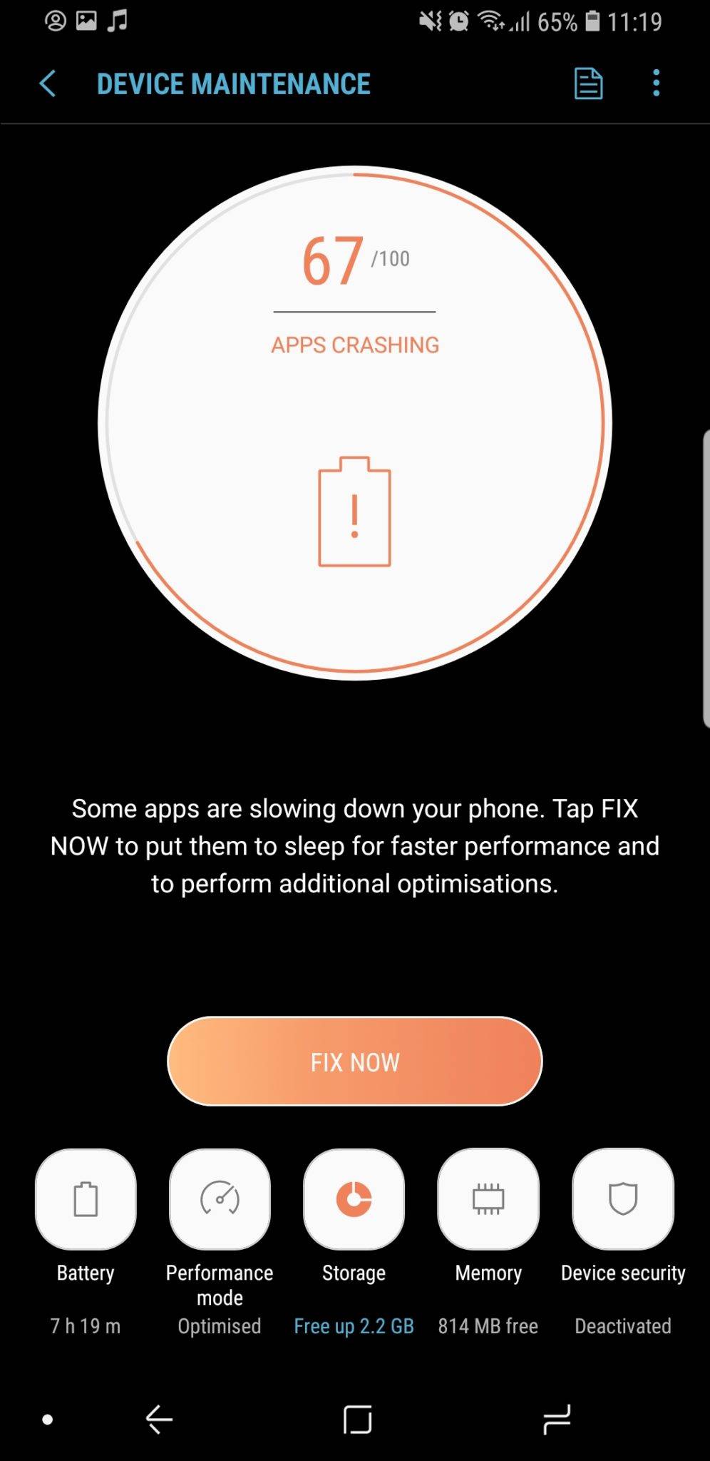 Samsung Galaxy S9 battery 1