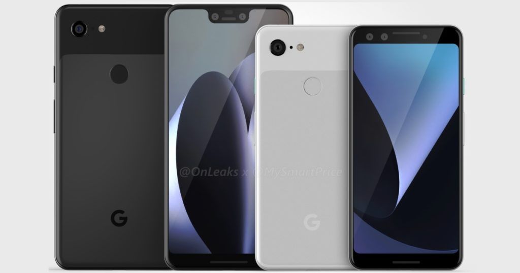 Google Pixel 3 and Pixel 3 XL CAD renders