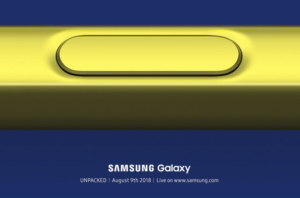 Samsung Galaxy Note 9 event invite