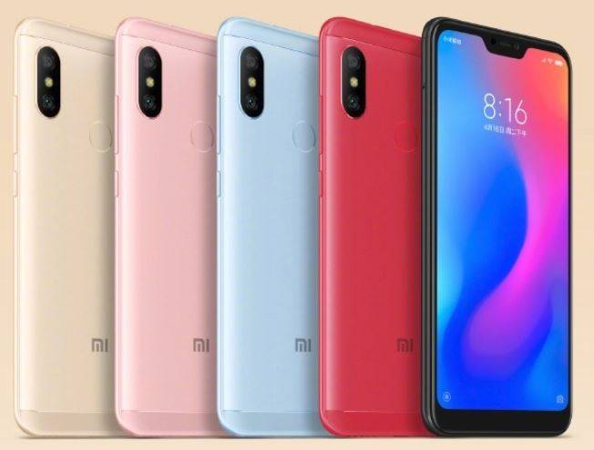 Xiaomi Redmi 6 Pro colours