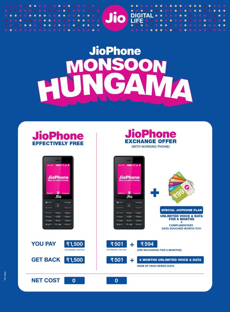 JioPhone exchange offer