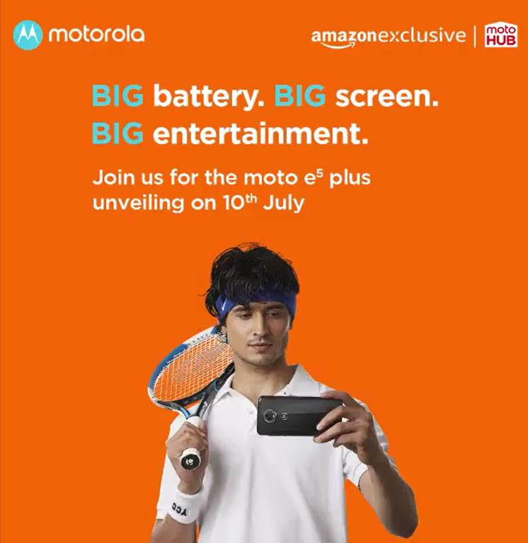 Moto E5 Plus India launch invite