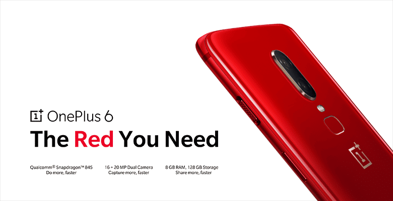 OnePlus 6 Red