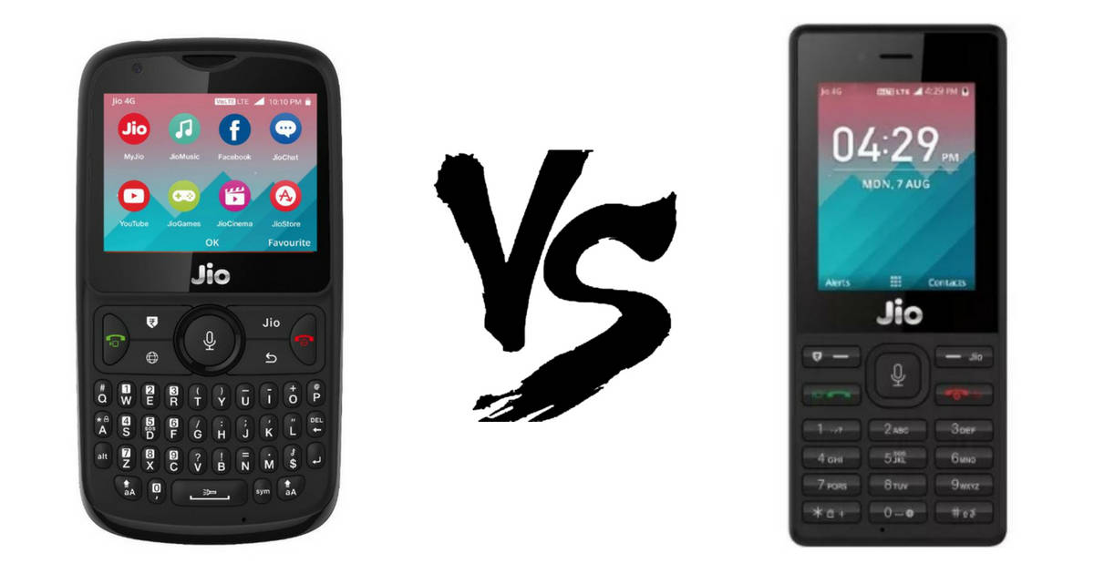 Reliance JioPhone 2 vs JioPhone - Featured