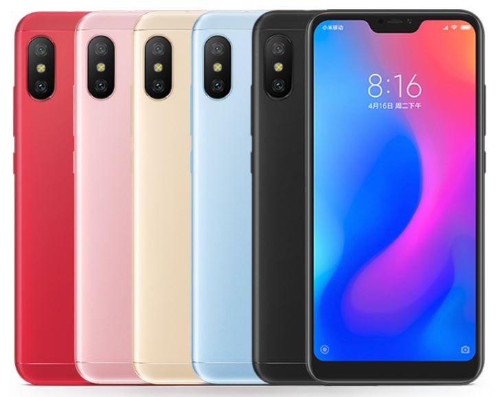 Xiaomi Mi A2 Lite colours