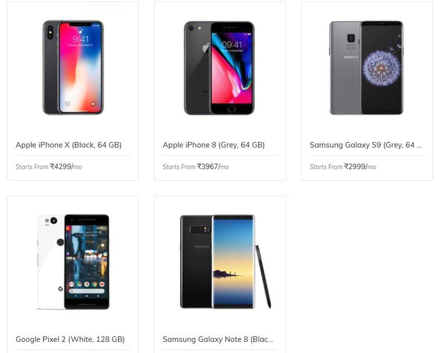 Rentomojo smartphone rental