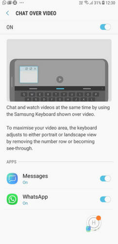 samsung_galaxy_j8_schat_over_video_screen
