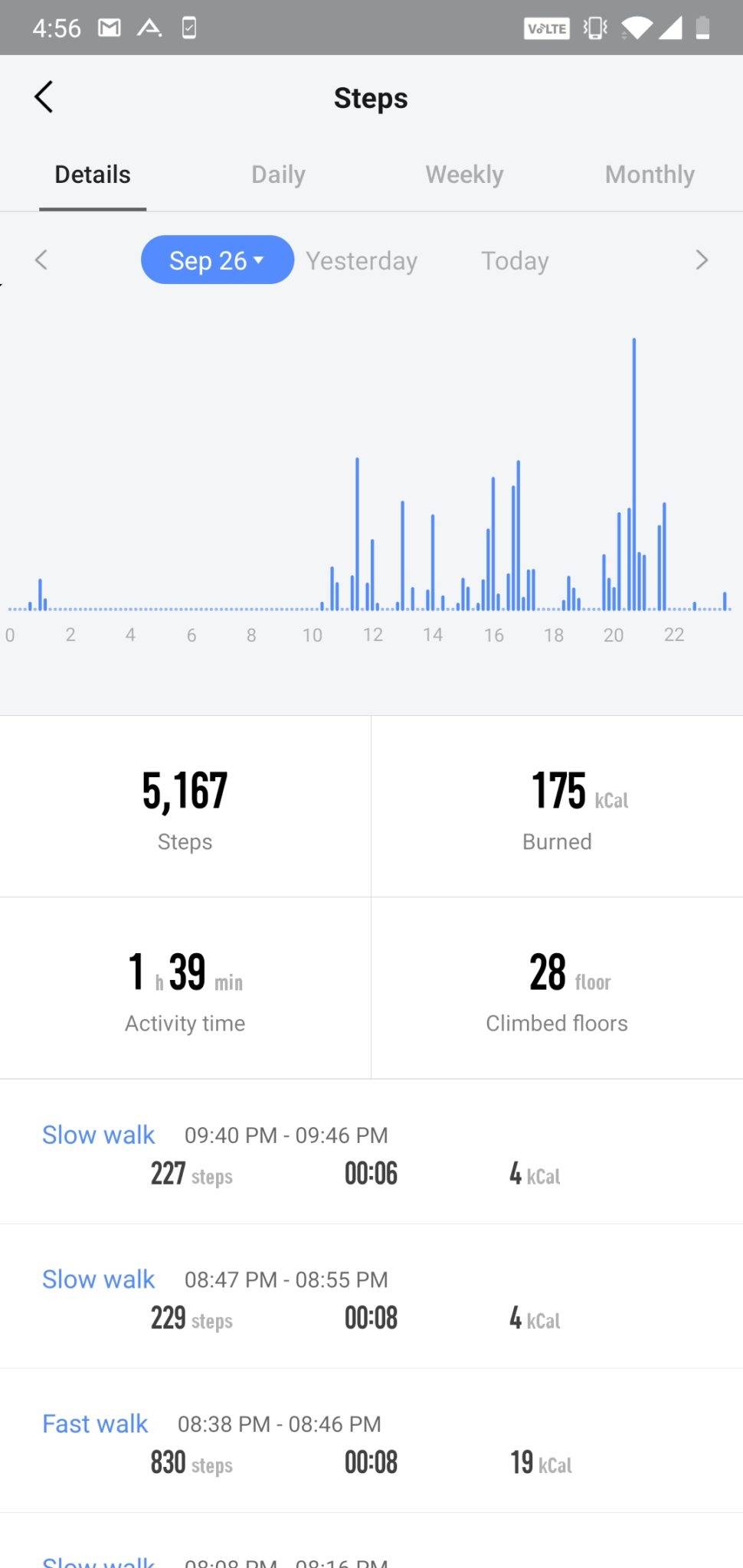 AmazFit Pace app UI (1)