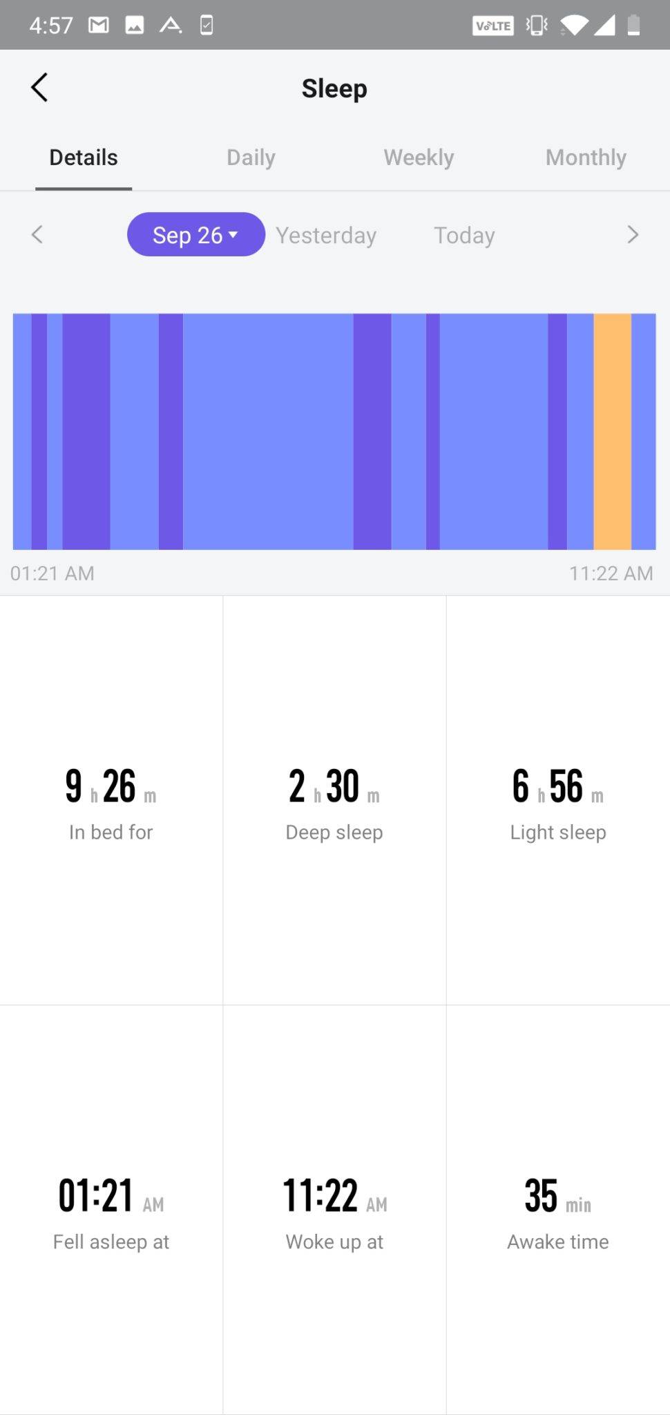 AmazFit Pace app UI (2)