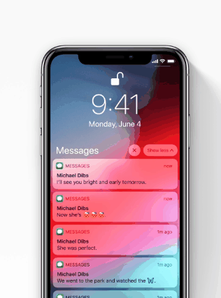 Notifications iOS 12