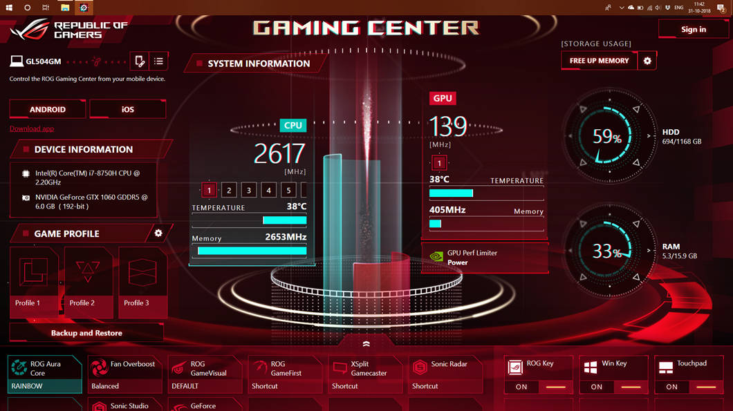 ASUS ROG Gaming Center