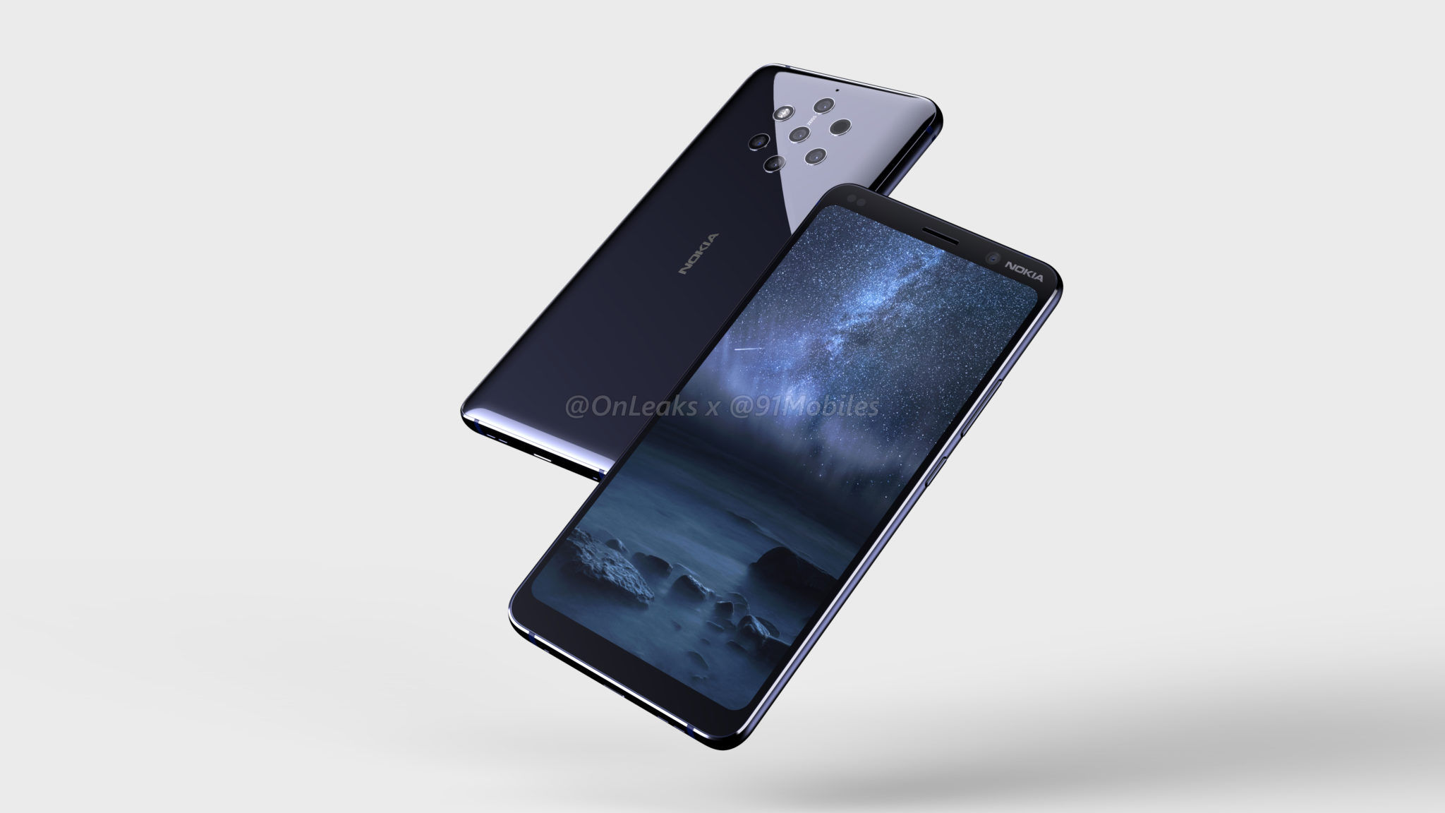 5 顆 ZEISS 認證主鏡頭、18：9 全面屏：Nokia 9 Pureview 渲染圖設計 360 度搶先看！ 2