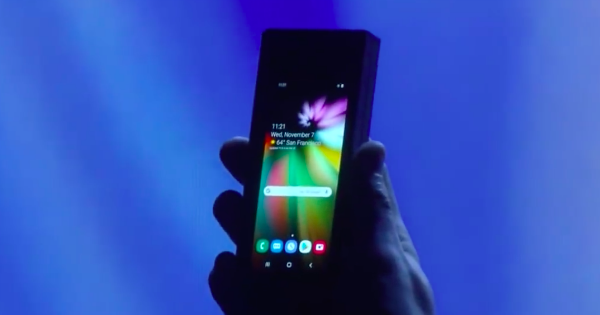 Samsung foldable phone prototype