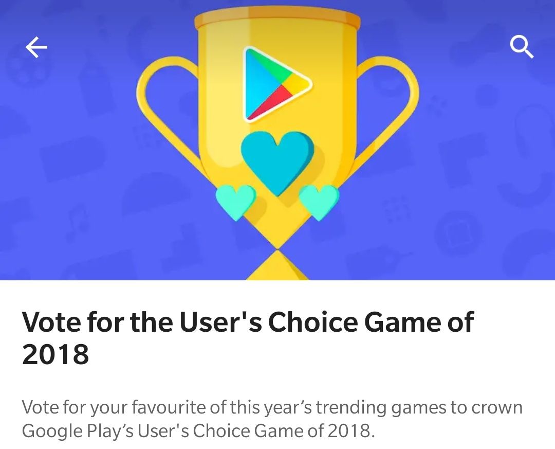 User's Choice Game of 2018