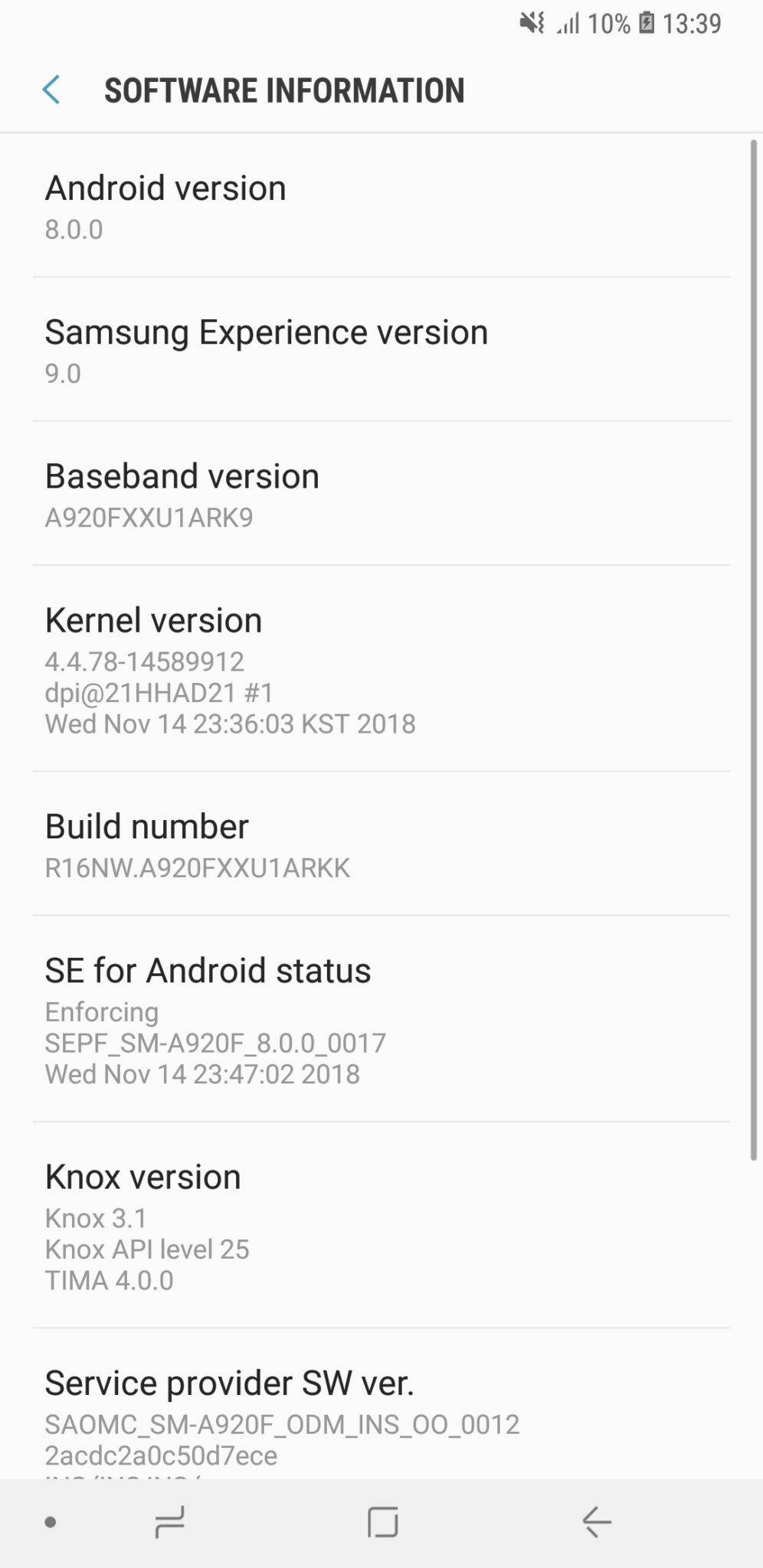 Samsung Galaxy A9 UI 3