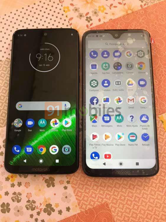  Moto  G7  live  images confirm waterdrop notch and dual rear 