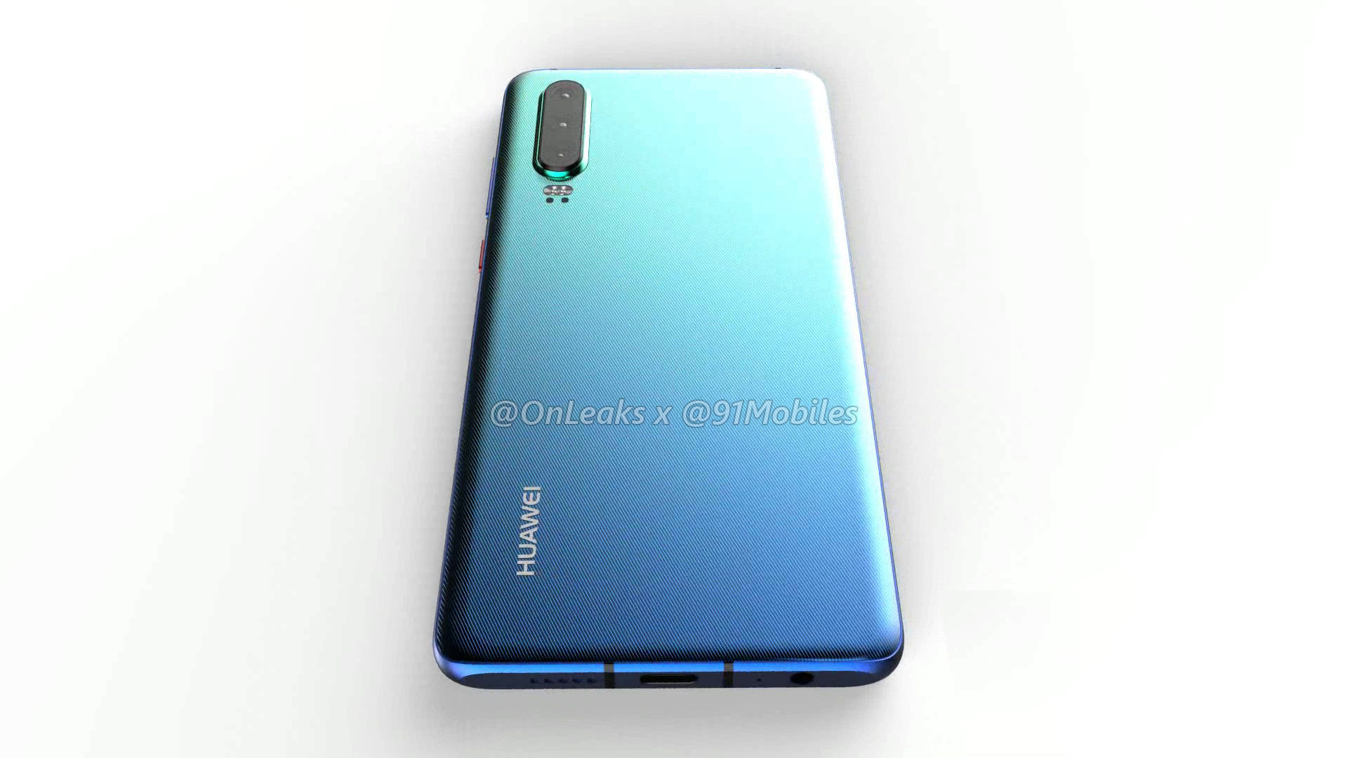 水滴屏、豎直三攝鏡頭：Huawei P30 渲染圖設計 360 度搶先看！ 4