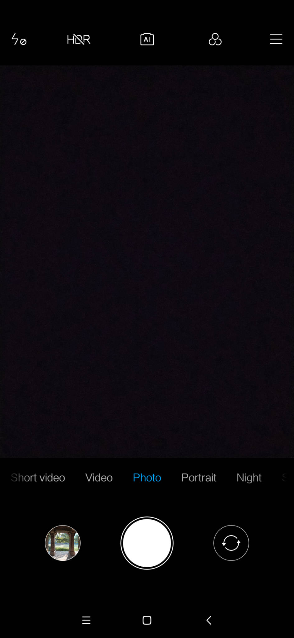 Redmi Note 7 Camera Interface