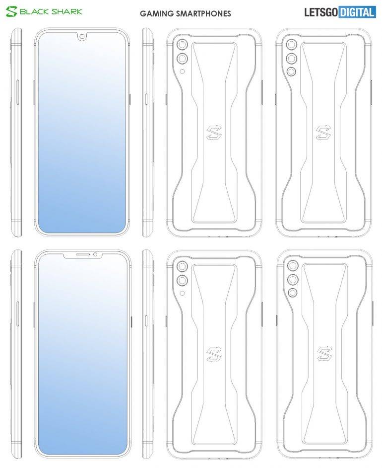 Black Shark 3 design patent