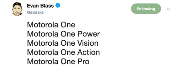 Motorola One Pro and One Action