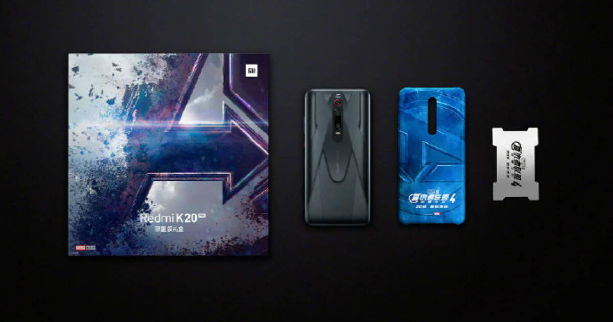 Redmi K20 Pro Marvel Hero edition comes with a customised back panel and an Avengers-themed back cover