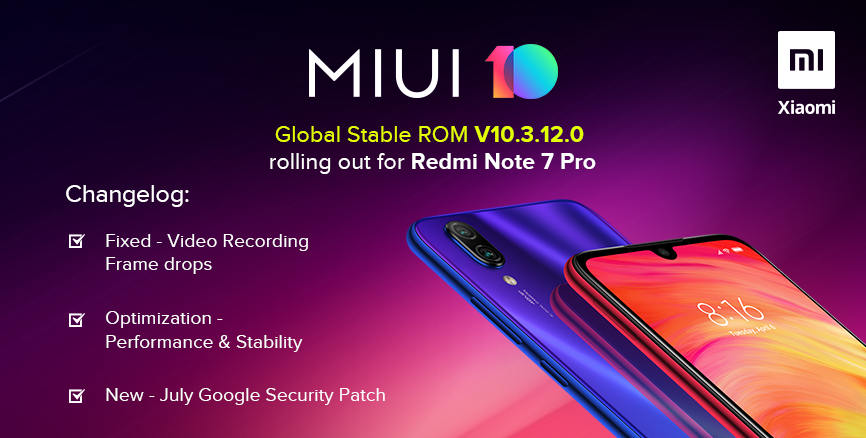 Redmi Note 7 Pro MIUI 10 new update