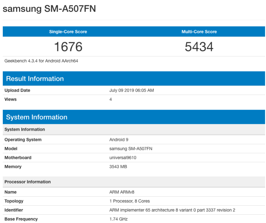 Samsung SM-A507FN