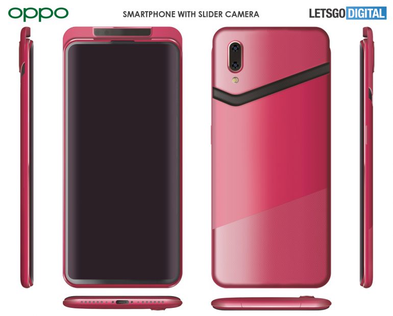 OPPO smartphone with a slider design similar to the OPPO Find X.