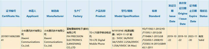 Xiaomi Mi CC9 Pro