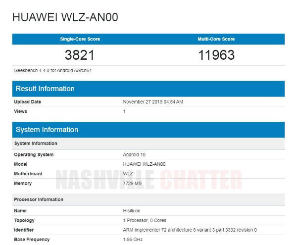 Huawei WLZ-AN00
