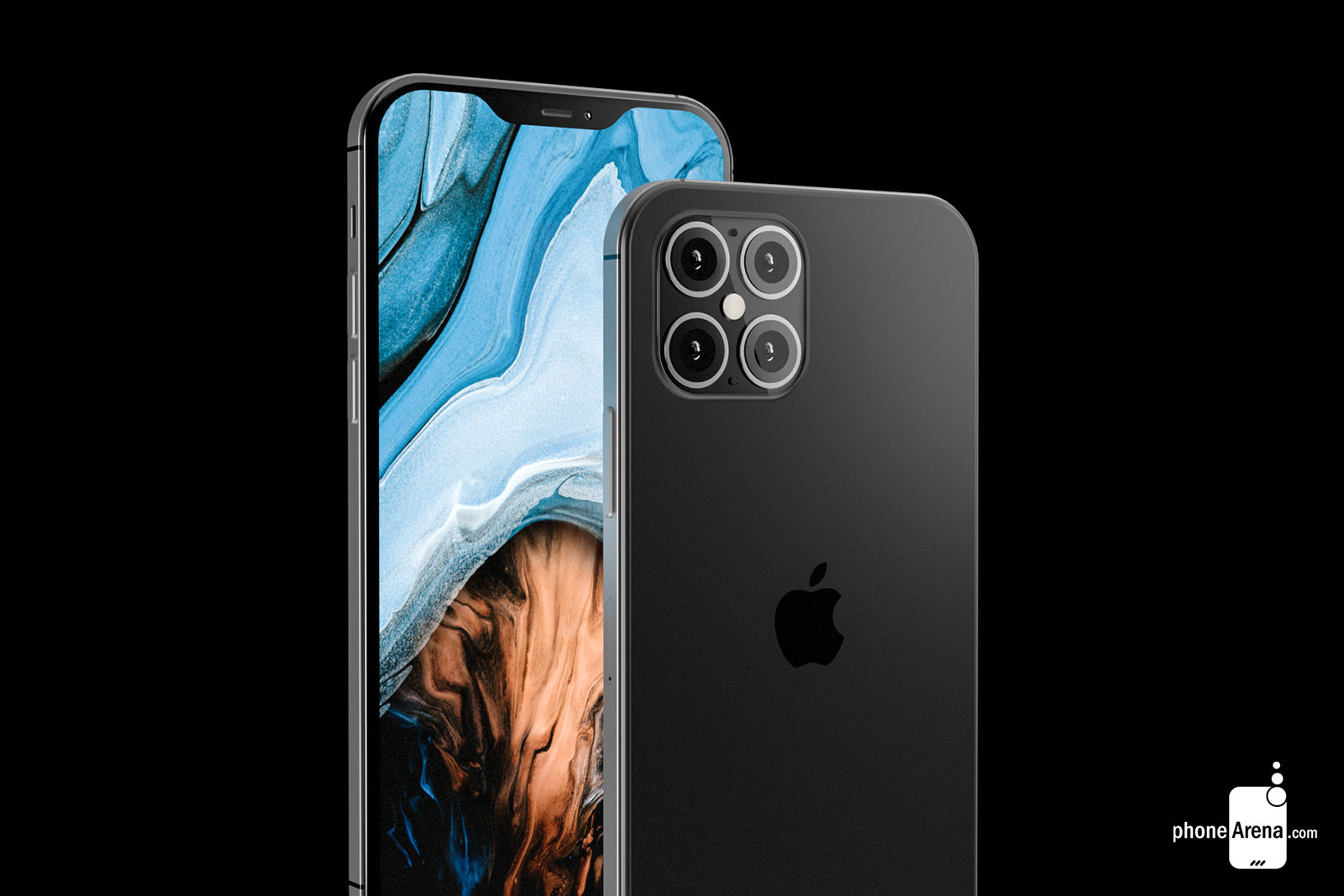 Iphone 12 Render Imagines The Apple Flagship With Smaller Notch And Quad Cameras 91mobiles Com