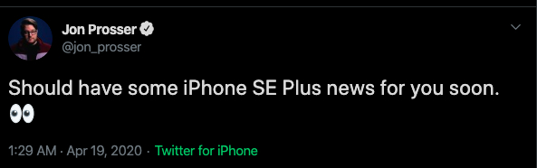 Apple iPhone SE Plus 2020