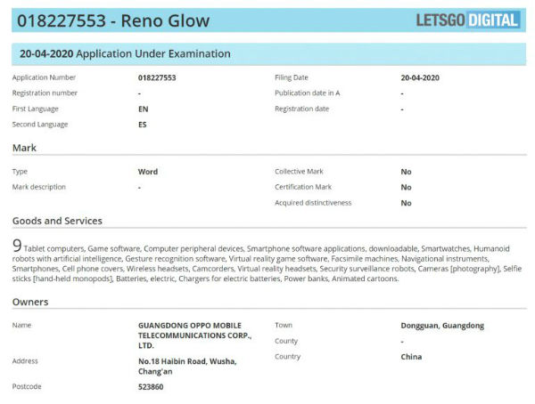 OPPO Reno Glow
