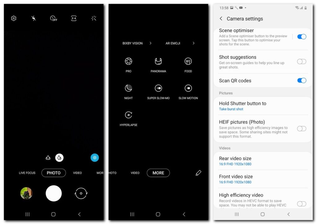 samsung m21 front camera details