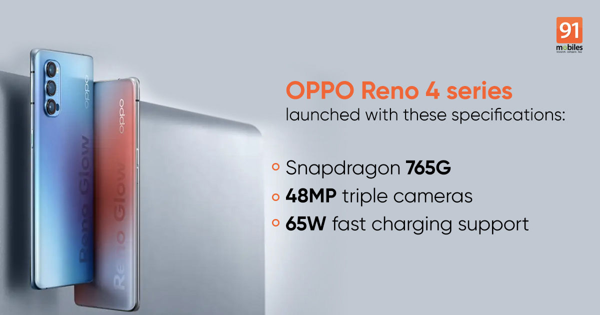 OPPO Reno 4 and Reno 4 Pro launched with Snapdragon 765G ...
