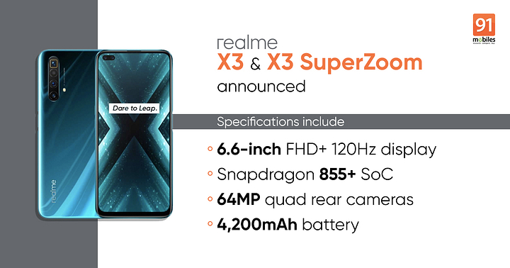 realme x3 superzoom display price