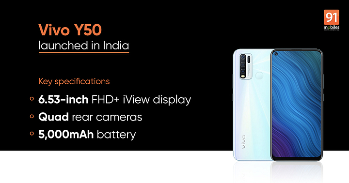 vivo y50 price camera mp