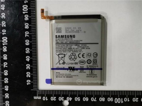 capacity of the battery of the samsung galaxy m31s