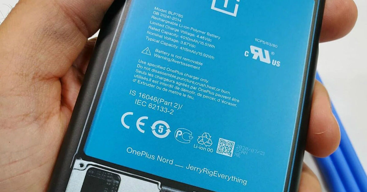 OnePlus Nord battery capacity revealed | 91mobiles.com