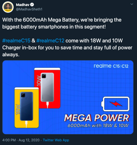 Realme C15 and C12