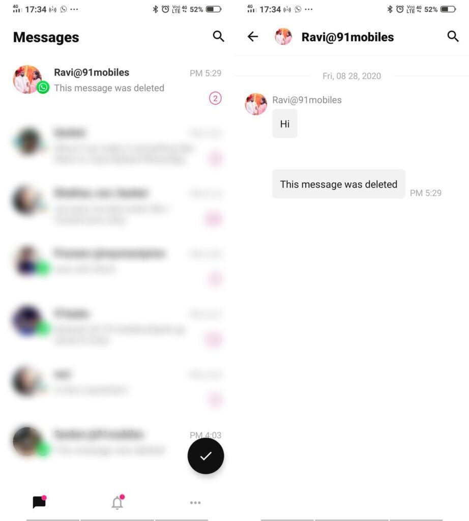 How to see deleted WhatsApp messages | 91mobiles.com