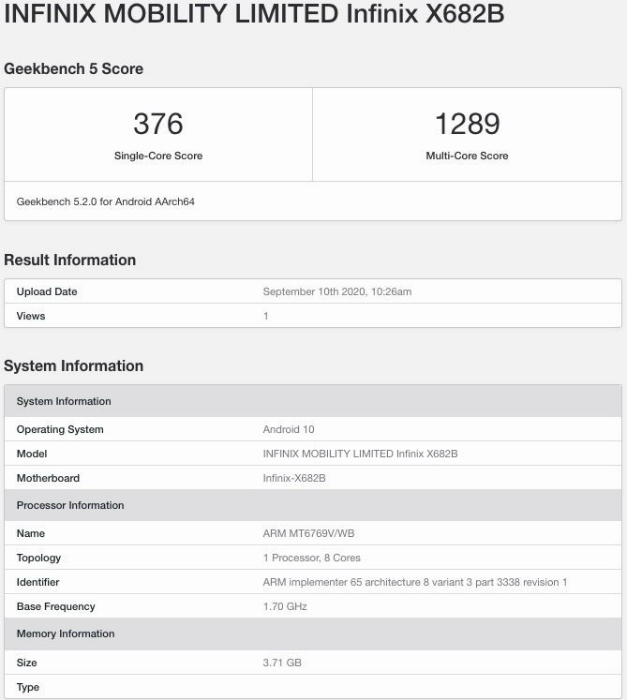 Infinix-Hot-10-Geekbench