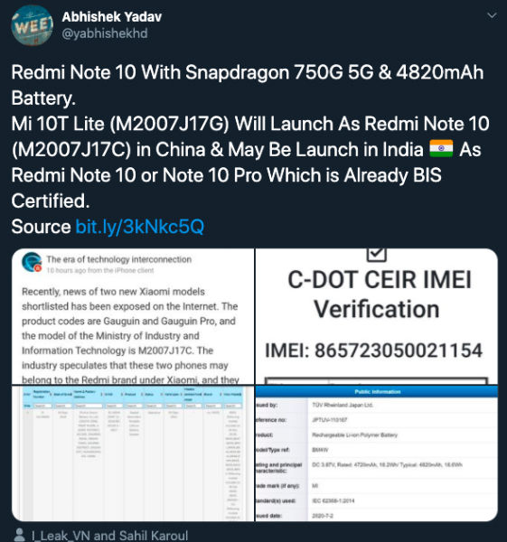 Redmi Note 10