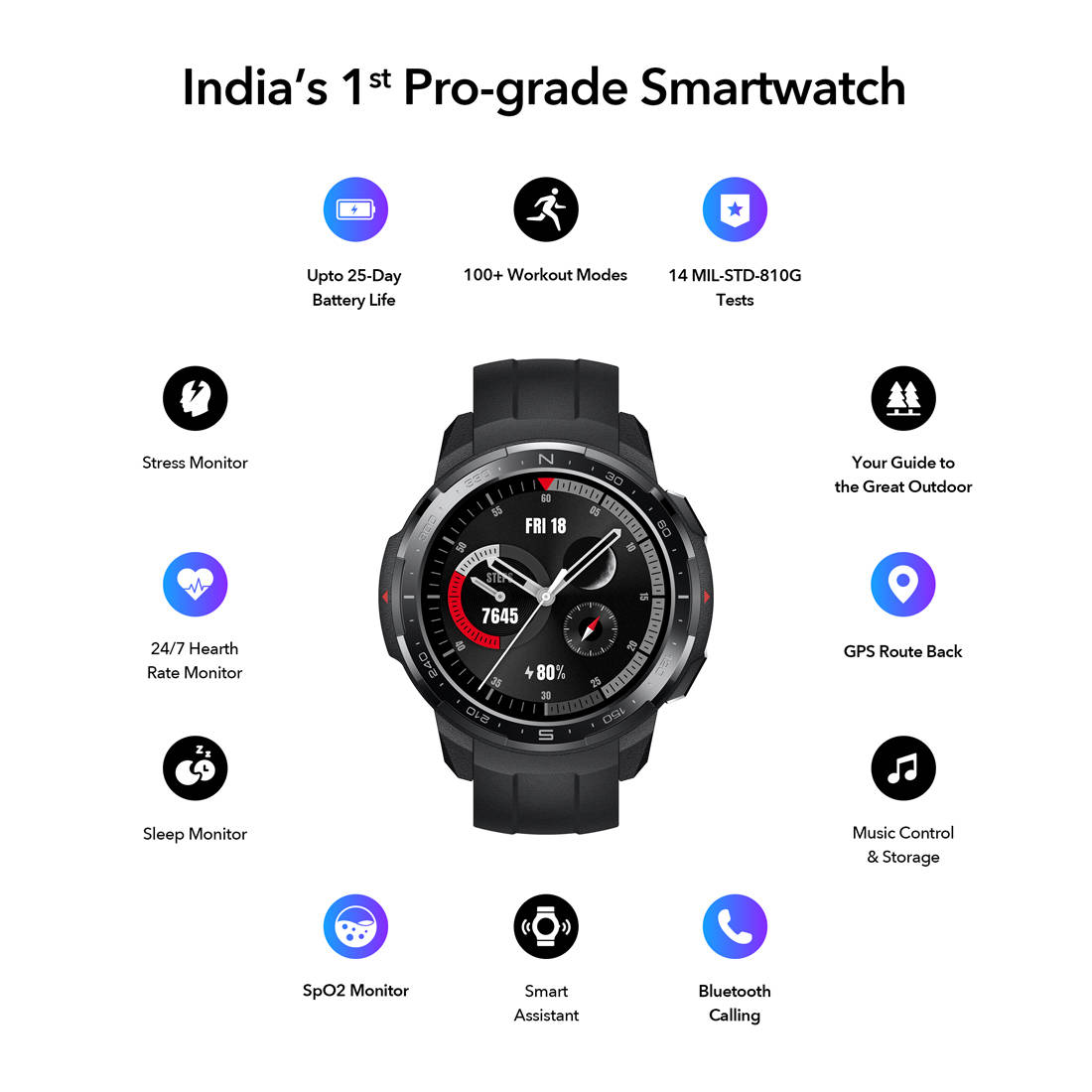 honor watch gps pro